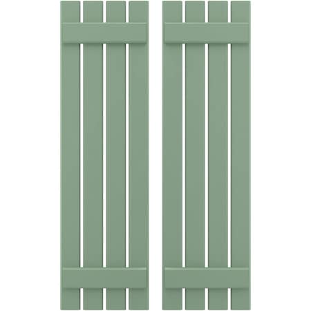 Americraft 4-Board (2 Batten) Exterior Real Wood Spaced Board-n-Batten Shutters, ARW101SB415X70TGH